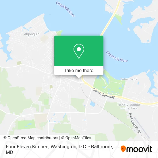Four Eleven Kitchen map