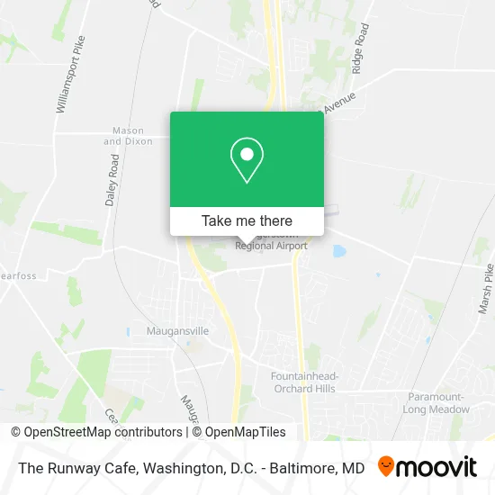 The Runway Cafe map