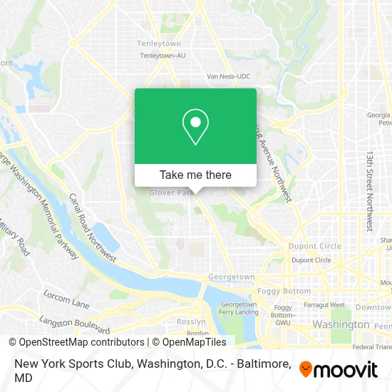 New York Sports Club map