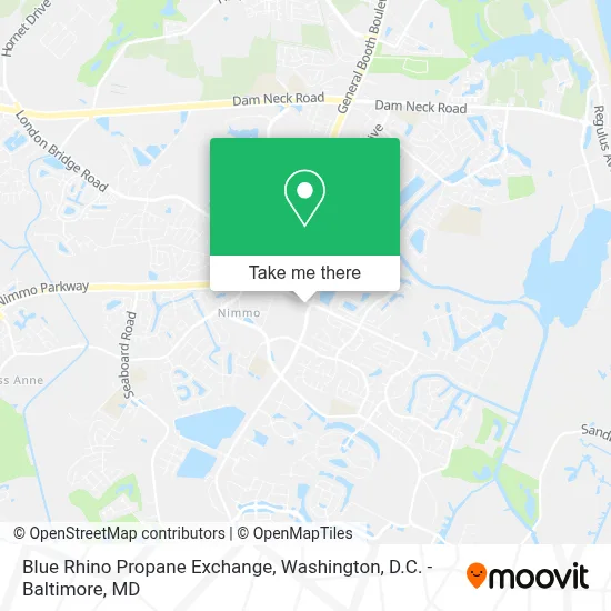 Blue Rhino Propane Exchange map
