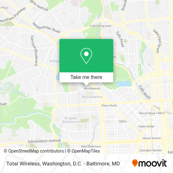Total Wireless map