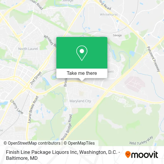 Finish Line Package Liquors Inc map