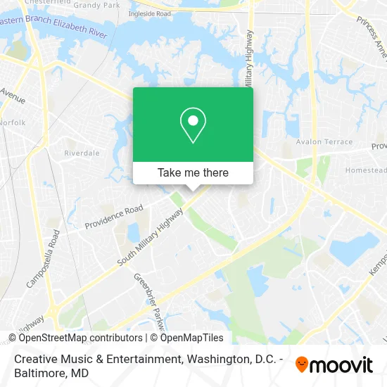 Creative Music & Entertainment map