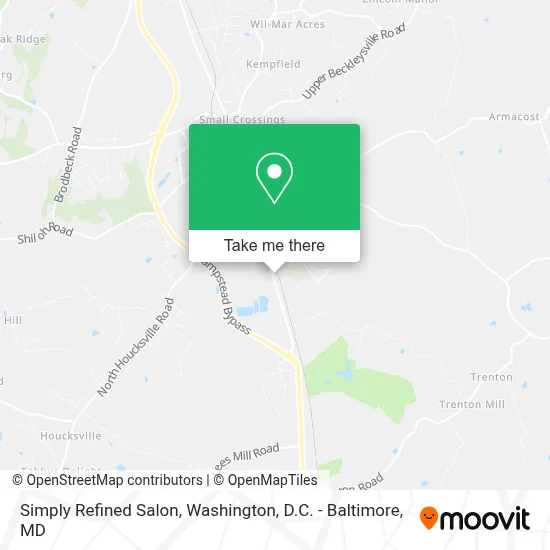 Simply Refined Salon map