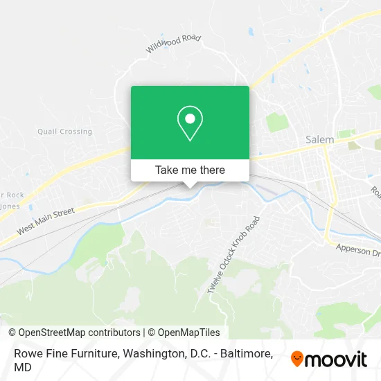 Rowe Fine Furniture map