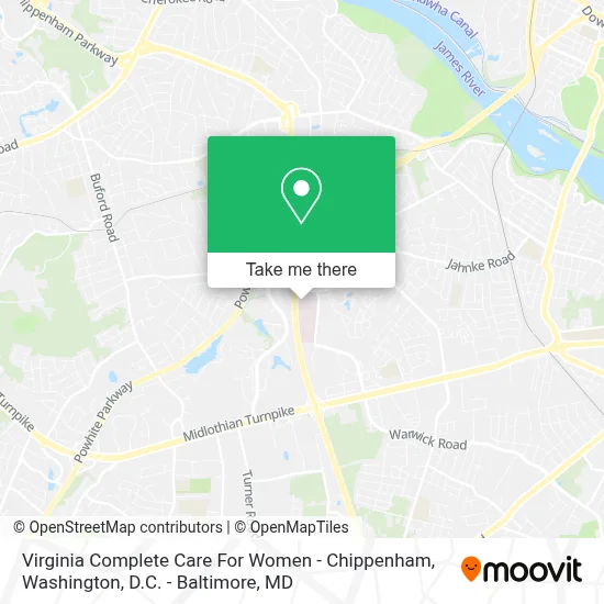 Virginia Complete Care For Women - Chippenham map