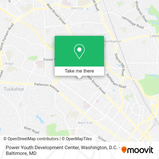Power Youth Development Center map