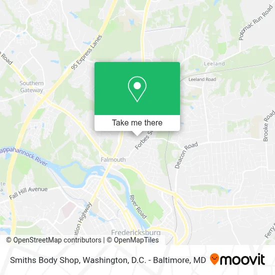 Smiths Body Shop map