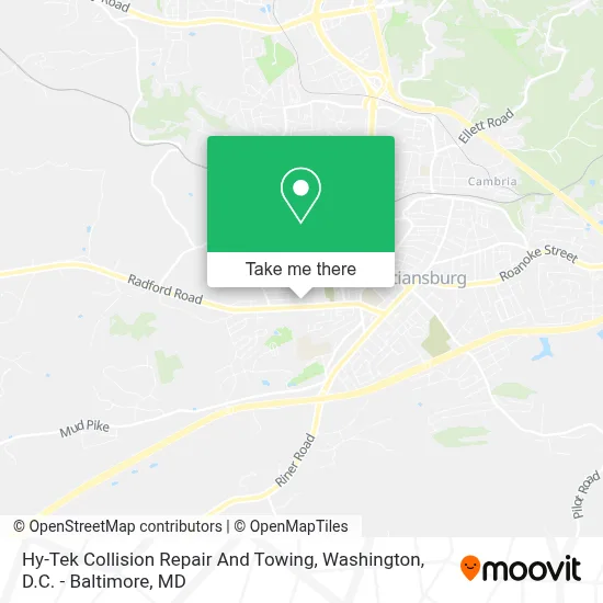 Hy-Tek Collision Repair And Towing map