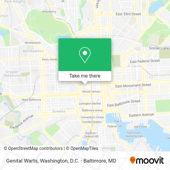 Genital Warts map