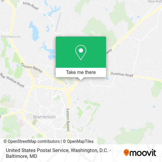 United States Postal Service map