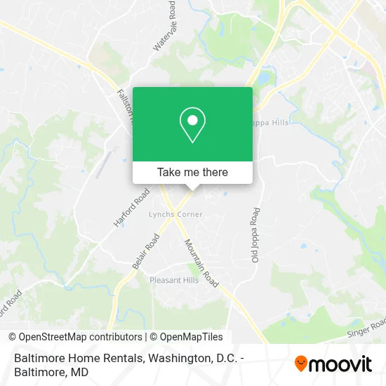 Baltimore Home Rentals map