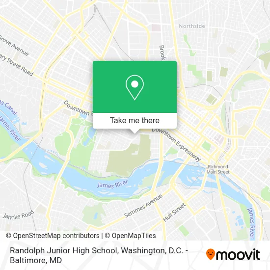 Randolph Junior High School map