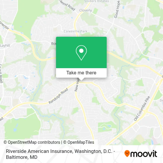 Riverside American Insurance map
