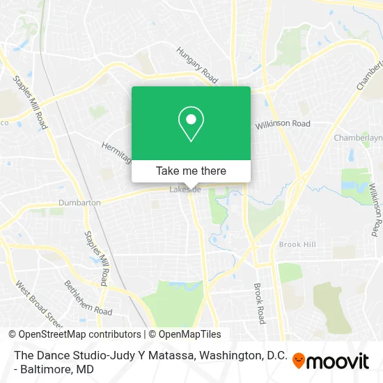 The Dance Studio-Judy Y Matassa map