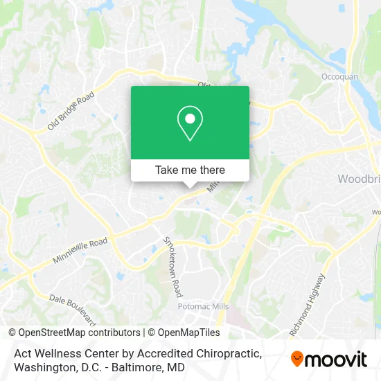 Act Wellness Center by Accredited Chiropractic map