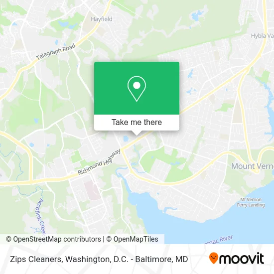 Zips Cleaners map