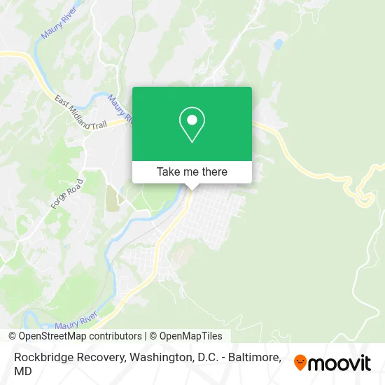 Rockbridge Recovery map