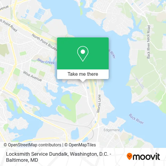 Locksmith Service Dundalk map