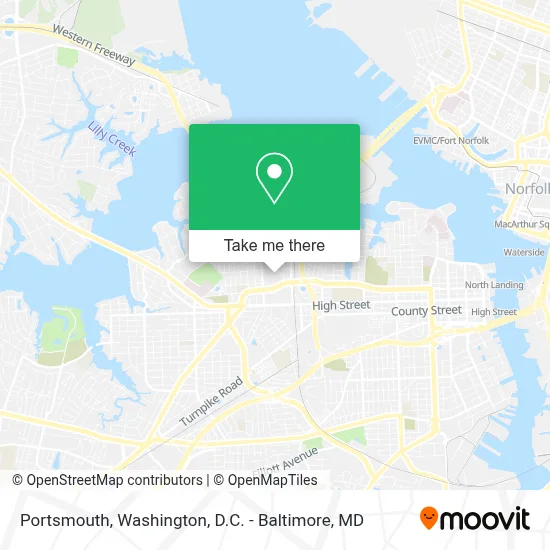 Portsmouth map