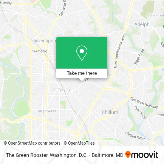 The Green Rooster map