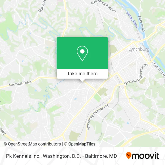 Pk Kennels Inc. map