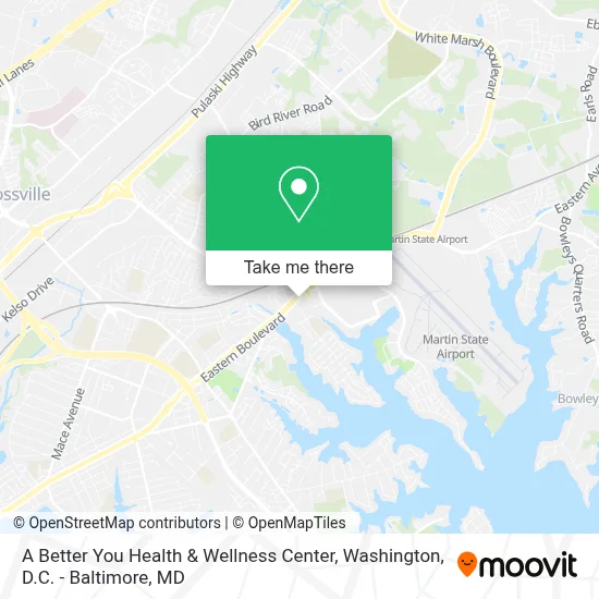 A Better You Health & Wellness Center map
