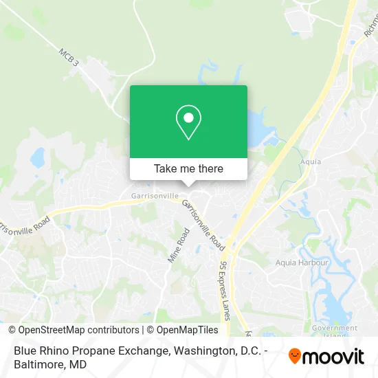 Blue Rhino Propane Exchange map