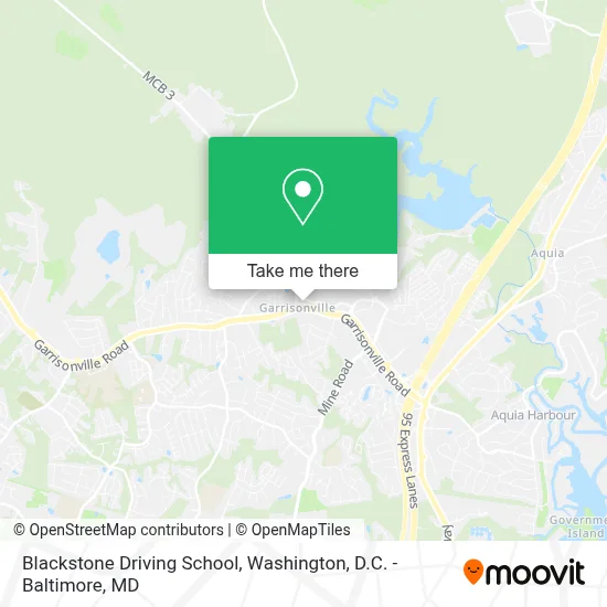 Blackstone Driving School map