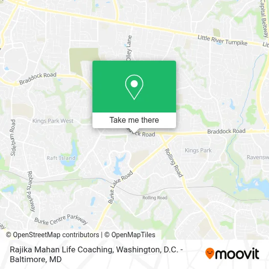 Rajika Mahan Life Coaching map