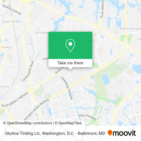 Skyline Tinting Llc map