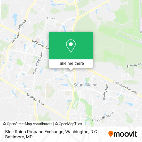 Blue Rhino Propane Exchange map