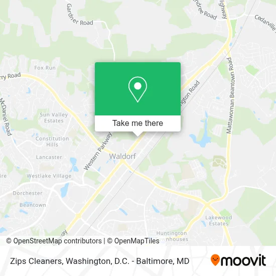 Zips Cleaners map