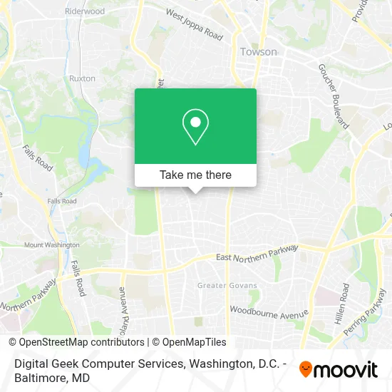Digital Geek Computer Services map