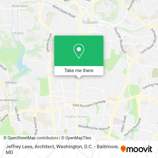 Jeffrey Lees, Architect map