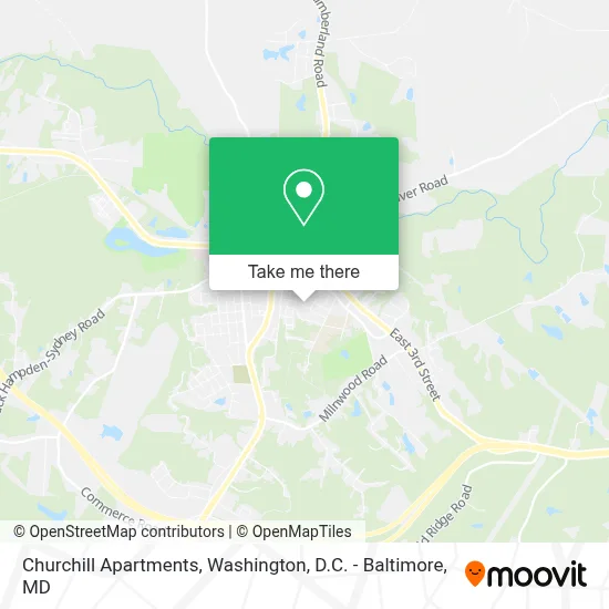 Churchill Apartments map