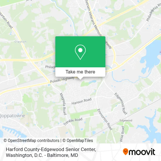 Harford County-Edgewood Senior Center map