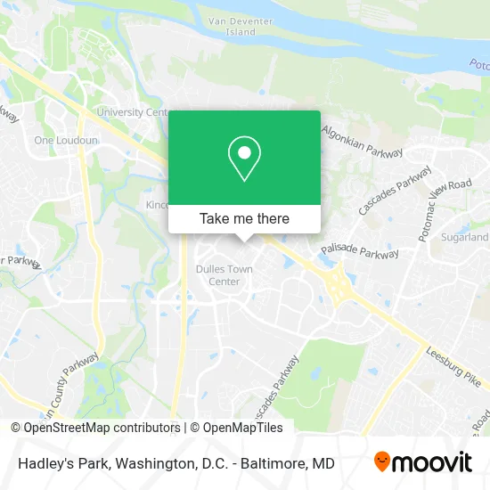 Hadley's Park map