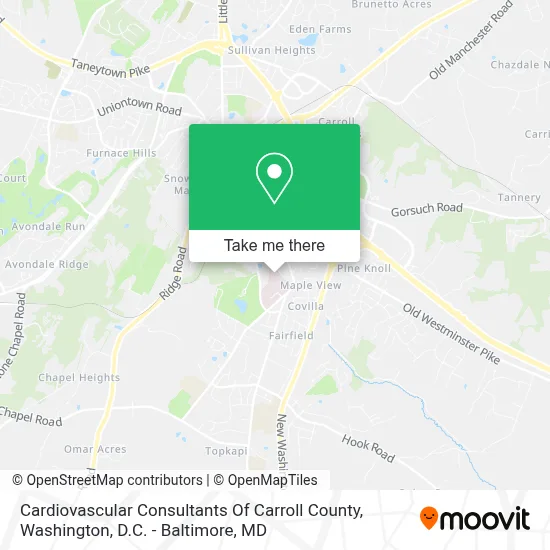 Cardiovascular Consultants Of Carroll County map