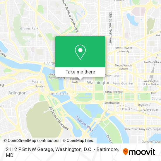 2112 F St NW Garage map