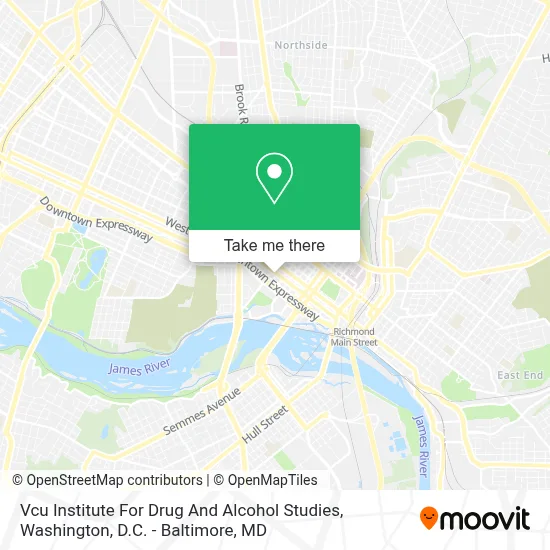 Vcu Institute For Drug And Alcohol Studies map