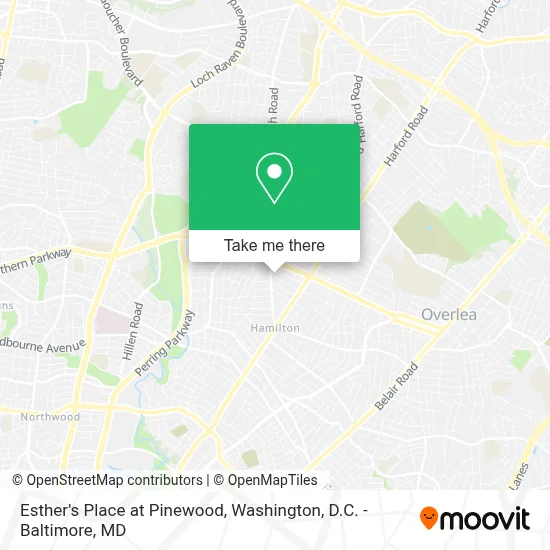 Esther's Place at Pinewood map