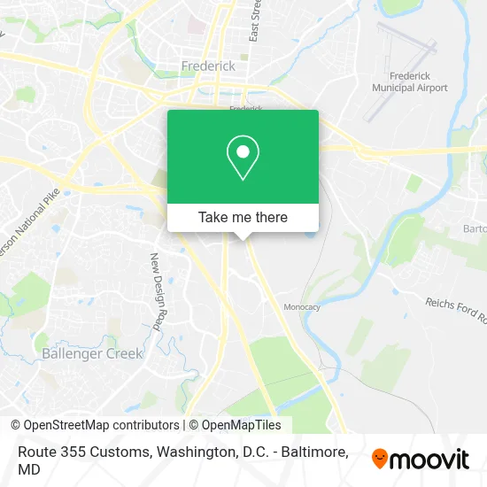 Route 355 Customs map