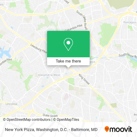 New York Pizza map
