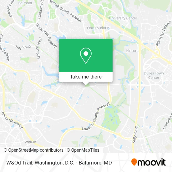 W&Od Trail map