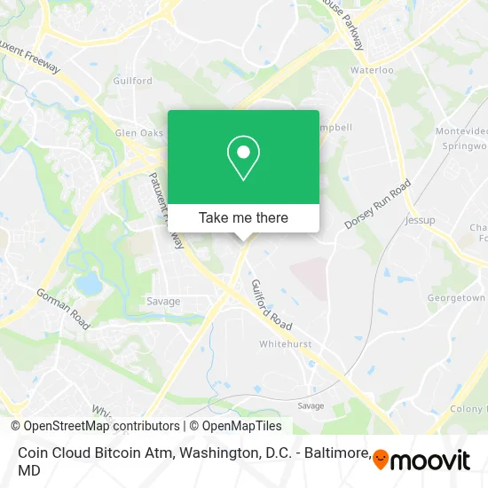 Coin Cloud Bitcoin Atm map