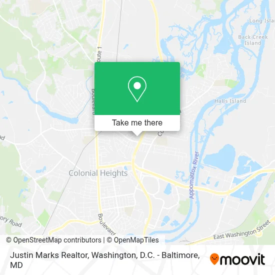 Justin Marks Realtor map