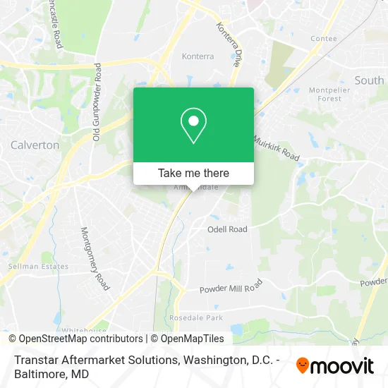 Transtar Aftermarket Solutions map