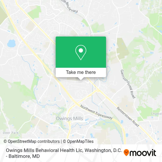 Owings Mills Behavioral Health Llc map