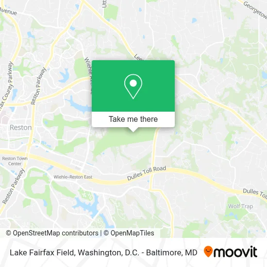 Lake Fairfax Field map